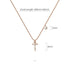 Solid 925 Sterling Silver Initial Crystal Personalised Alphabet Letter Necklace Rose Gold Filled